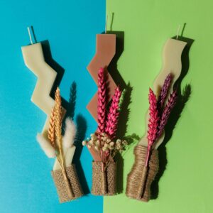 Λαμπάδες από φυτικό κερί